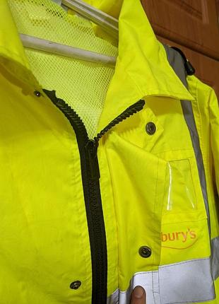 Светоотражающая куртка-ветровка sainsbury's hi-vis бомбер / светоотражающая куртка-ветровка 7