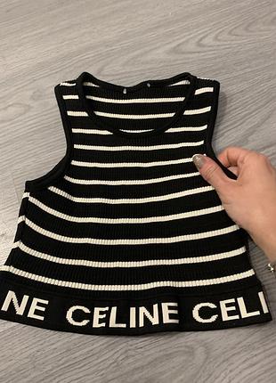 Топ celine в рубчик