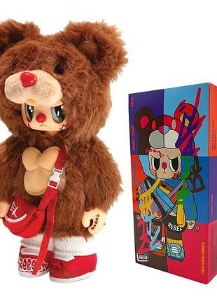 Колекційна іграшка pop top rebel bear серії find a bag - кул бой лялька для колекціонування