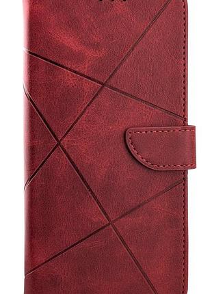 Чехол книжка business leather claps для samsung galaxy a37 / a376 на магните с подставкой красный
