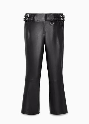 Брюки кожаные zara