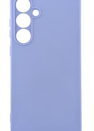 Чохол silicone case для samsung galaxy s24 fe / s721 бампер із мікрофіброю lilac blue