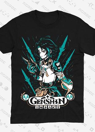 Футболка игра геншин импакт genshin impact (th022) xl