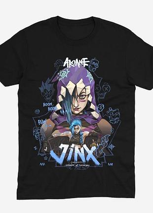 Футболка аніме аркейн arcane (th366) xs