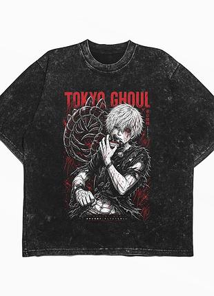 Футболка оверсайз варенка аніме токійський гуль tokyo ghoul (th161) l