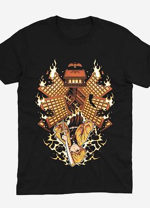 Футболка аниме клинок рассекающий демонов demon slayer (th365) m
