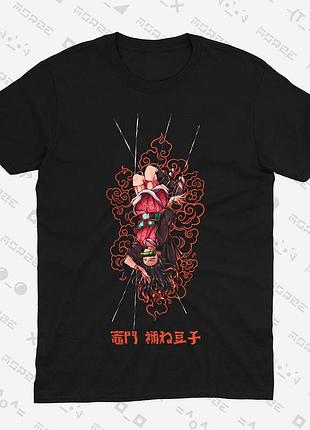 Футболка аниме клинок рассекающий демонов demon slayer (th100) xl
