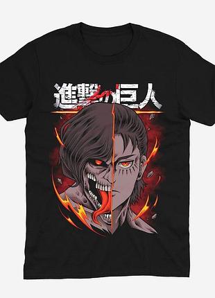 Футболка аниме атака титанов attack on titan (th211) xs