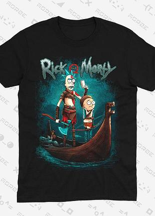 Футболка рик и морти в стиле бог войны god of war rick and morty (tg093) xxl