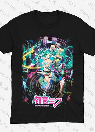 Футболка вокалоид хацунэ мику vocaloid hatsune miku (th154) l