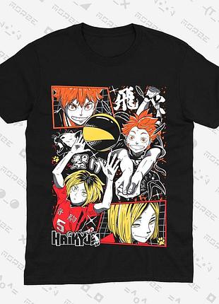 Футболка аниме волейбол haikyuu (th173) xxxl