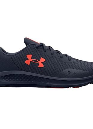 Мужские кроссовки для бега under armour ua charged rogue 4, черный/красный, сетка/текстиль, размер 44 (стелькам 28 см)