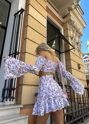 Топ и мини юбка 5