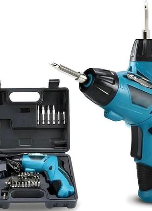 Акумуляторна викрутка kc-cs4.2v kit у кейсі + 45 бітів