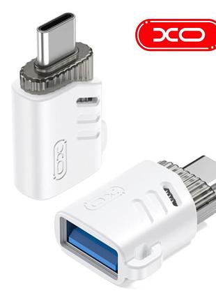 Переходник otg type-c male to usb female xo nb256b адаптер