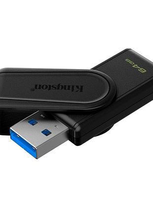 Usb флеш-накопичувач 3.2 kingston dt exodia s 64gb чорний