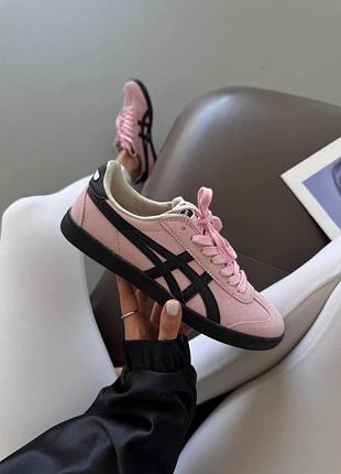 Жіночі рожеві кросівки asics onitsuka tiger pink black х асікс 41