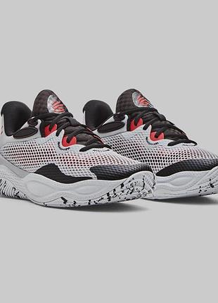 Мужские кроссовки для бега under armour ua charged rogue 4, черный/красный, сетка/текстиль, размер 44 (стелькам 28 см)