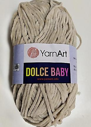 Yarnart dolce baby, цвет бежевый 771