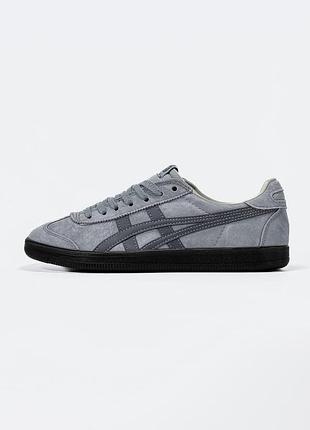 Серые кроссовки унисекс asics onitsuka tiger tokuten grey dark grey х асикс 38