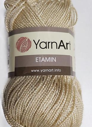 Пряжа акрилова yarnart etamin, колір бежевий