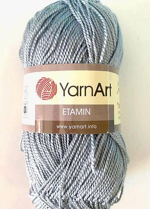 Пряжа акриловая yarnart etamin, цвет серый