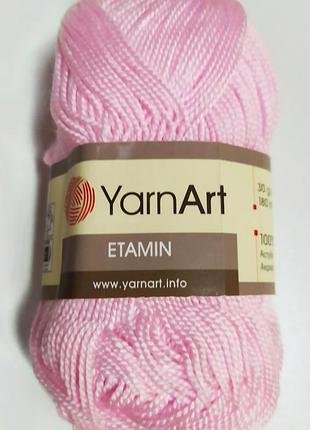Пряжа акрилова yarnart etamin, колір рожевий