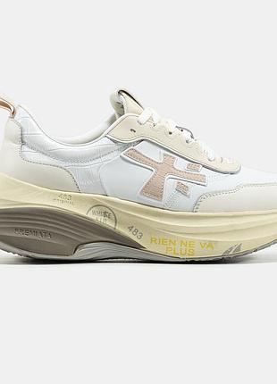 Білі кросівки унісекс premiata hill white beige х преміата 38