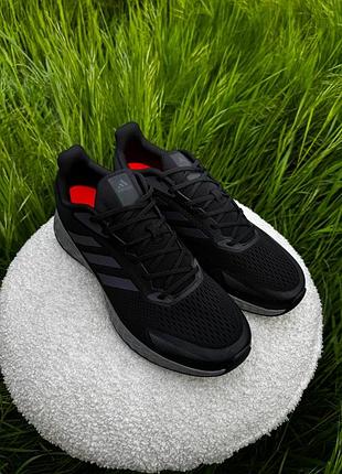 Adidas duramo sl мужские кроссовки адидас полностью черные для бега и зала сетка легкие брендовые на лето