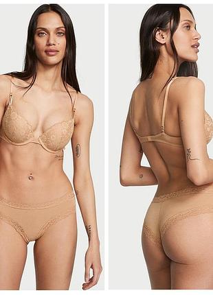 Victoria´s victorias secret виктория сикрет трусики lace-waist cotton cheeky panty чики