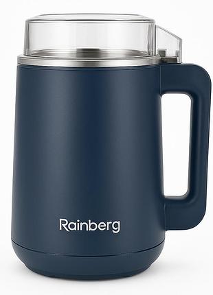 Электрическая кофемолка rainberg rb-2333 на 4 лезвия 600 вт мощный измельчитель для кофе и орехов