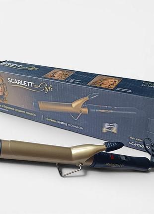 Щипці випрямляч для волосся чорний 30 вт scarlett sc-hs60597