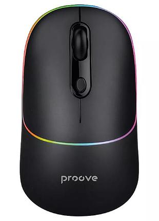Миша proove, rgb-підсвічування, 4 кнопки, 800-1600 dpi, акумулятор 650 маг, bluetooth 5.0, модель blink