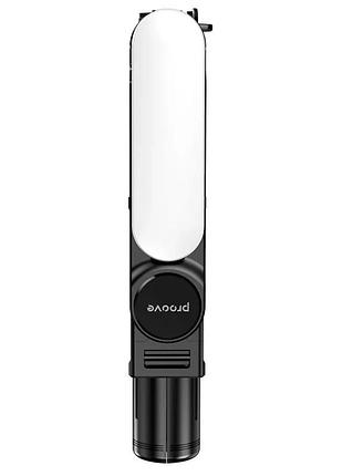 Трипод proove selfie lume 1110 мм з поворотом 360° led підсвітка пульт дистанційного керування чорний