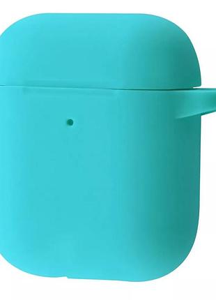 Чохол для навушників prc silicone case new for airpods 1/2 turquoise