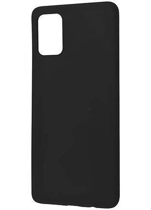 Чохол-накладка wave colorful case для samsung galaxy a71 (a715f), чорний