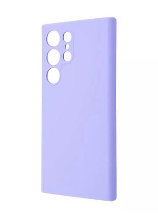 Чехол-накладка wave full silicone cover для samsung galaxy s23 ultra, светло-фиолетовый