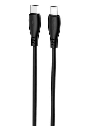 Кабель для зарядки proove simple silicone type-c to type-c black 60w 1 м силиконовый (ccsi60002201)
