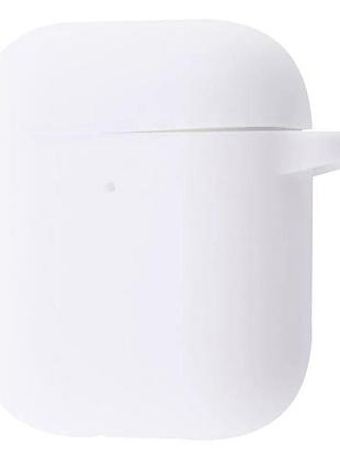 Чохол для навушників prc silicone case new for airpods 1/2 white