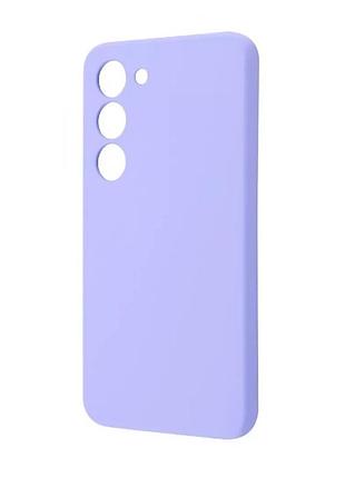 Чехол wave full silicone для samsung galaxy s23, светло-фиолетового цвета