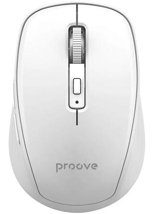 Мышь proove click беспроводная, 2.4 ггц, белая, с возможностью настройки dpi
