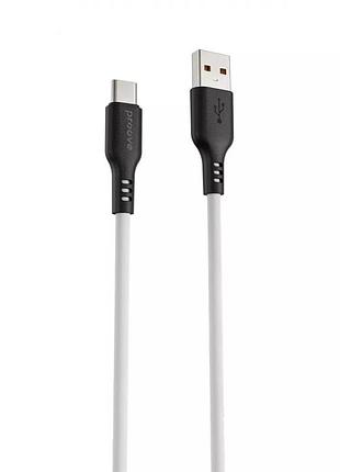 Кабель зарядний proove rebirth type-c 2.4а 1м white