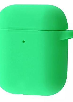 Чехол для наушников prc silicone case new for airpods 1/2 green