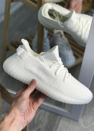 Жіночі кросівки adidas yeezy boost 350 білі легкі тканинні кроси для жінок адідас 44