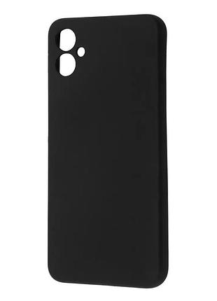 Чехол-накладка wave full silicone cover для samsung galaxy a05, черный
