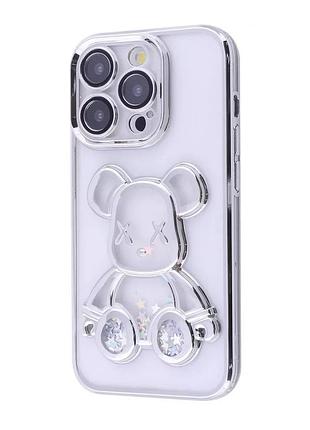 Чохол prc shining bear (iphone 15 pro, сріблястий)