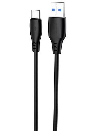 Кабель proove simple silicone usb-c, 2 м, черный, 3а, поддержка быстрой зарядки
