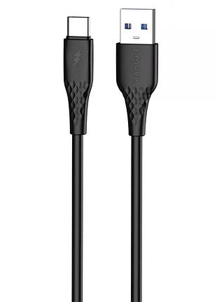 Кабель живлення proove gridline usb–type-c, 1 м, чорний, потужність 27w