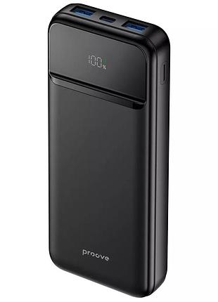 Зовнішній акумулятор proove illuminator 2 pbip10212201 10000 mah li-pol 22.5w power delivery 2x usb-a type-c чорний