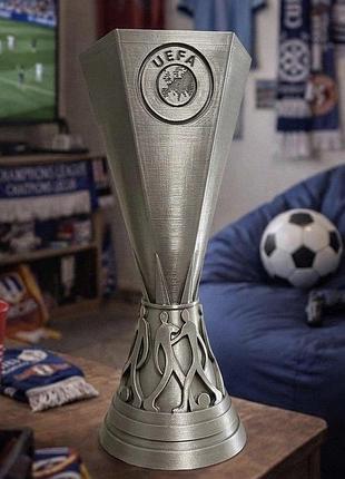 Колекційна копія кубка uefa europa league, футбольний трофей статуетка на подарунок (12х10х25 см)